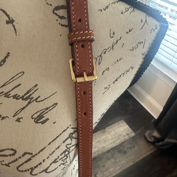 Dooney & Burke Florentine Brown Leather Crossbody Bag - Picture 6 of 12